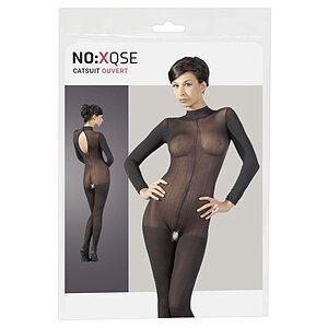 Catsuit No:Xqse Ouvert Negru M-L
