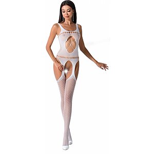 Catsuit Passion BS057 Alb pe Domnisoare.ro