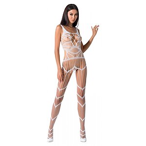 Catsuit Passion BS058 Alb Catsuit Passion BS058 Alb pe Domnisoare.ro