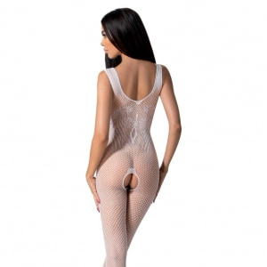 Catsuit Passion BS098 Alb S-L