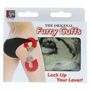 Cătușe Metal Handcuff With Plush Zebră Gri