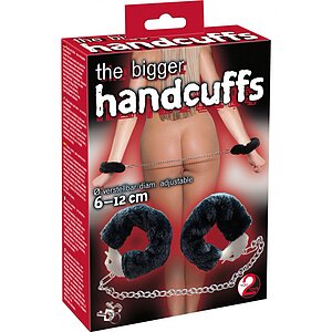 Cătușe Pufoase You2Toys Bigger Furry, Lanț 44 cm Negru