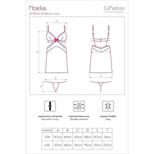 Chemise CoFashion Noelia Negru S-M