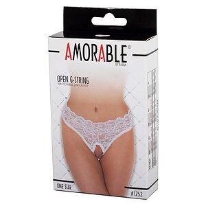 Chilot Amorable Open Lydia Alb S-L