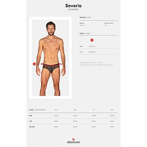Chilot Obsessive Severio Jockstrap Negru L-XL