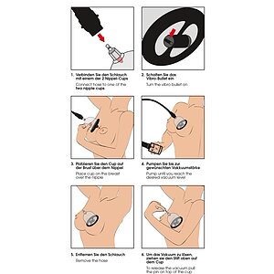 Cupe Vibratoare Pentru Sfârcuri Bad Kitty Transparent