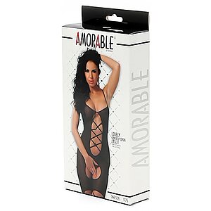 Fantasy Open Catsuit Amorable Negru S-L