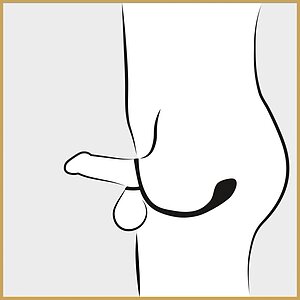 Inel Penis Black Velvets 3 În 1 Negru