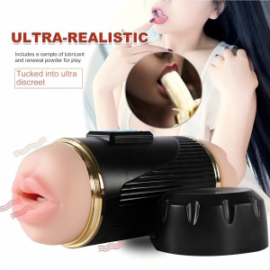 Masturbator Mistress Kay Dublu cu Vibrații și Două Motoare