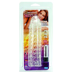 Prelungitor Penis Silicon Vibro Sleeve Transparent