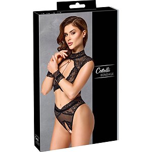Set Cottelli Collection Selena Negru XL