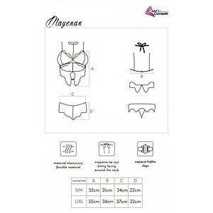 Set LivCo Mayenan Negru L-XL