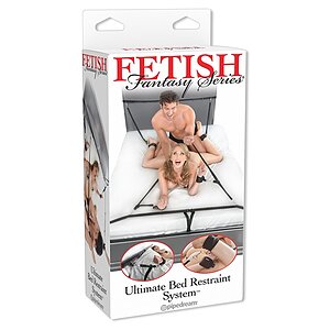 Set Ultimate Bed Restraint Fetish Fantasy Series Negru