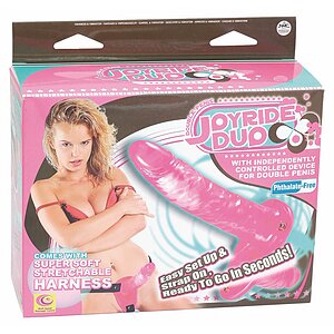 Strap-on Dublu Pentru Femei Joyride Roz