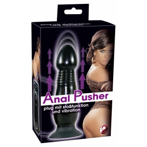 Vibrator Anal Pusher Negru