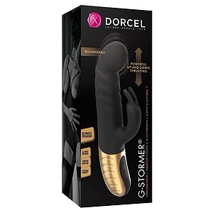 Vibrator G-Stormer Thrusting Rabbit Negru