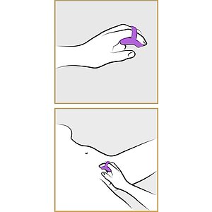 Vibrator Mic Pentru Deget Her Finger Mov