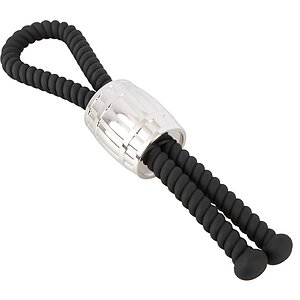Rebel Heavy Rope Inel Reglabil Pentru Penis și Testicule Negru