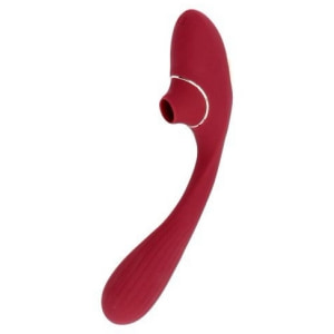 Red Shape Stimulator Duo Punct-G și Clitoris Reîncărcabil Roșu pe Domnisoare.ro