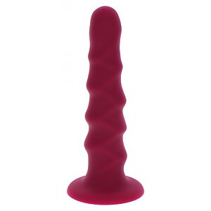 Ribbed Dong 16cm Roșu Ribbed Dong 16cm Roșu pe Domnisoare.ro