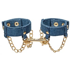 Ride Em Denim Wrist Cuffs Albastru Ride Em Denim Wrist Cuffs Albastru pe Domnisoare.ro