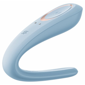 Satisfyer Double Classic Vibrator Cuplu Reîncărcabil Albastru Satisfyer Double Classic Vibrator Cuplu Reîncărcabil Albastru pe Domnisoare.ro