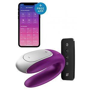 Satisfyer Double Fun Mov Satisfyer Double Fun Mov pe Domnisoare.ro