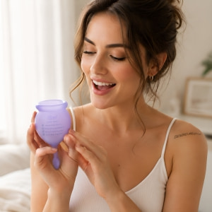 Satisfyer Feel Good Menstrual Cup Set Lila