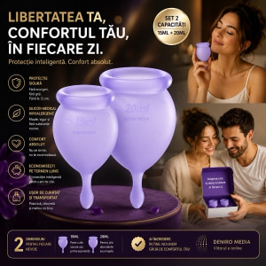 Satisfyer Feel Good Menstrual Cup Set Lila