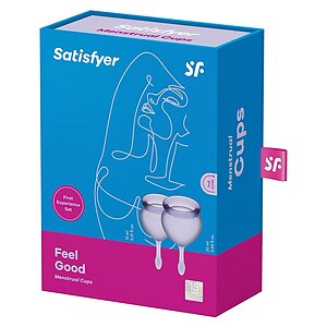 Satisfyer Feel Good Menstrual Cup Set Lila