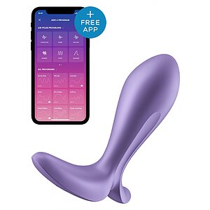 Satisfyer Intensity Plug Mov pe Domnisoare.ro