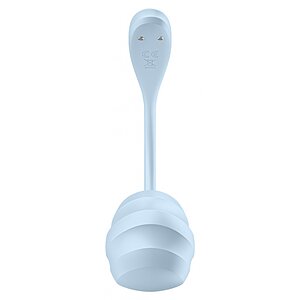 Satisfyer Smooth Petal Connect Vibrator Purtabil 12 Moduri Albastru