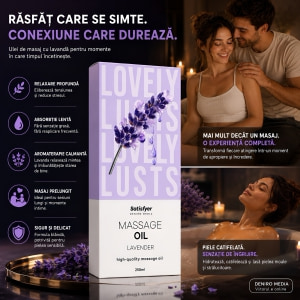 Satisfyer Ulei Masaj Lavandă 250 ml — Relaxare Catifelată