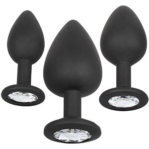 Set 3 Dopuri Anale Silicon Negru Set 3 Dopuri Anale Silicon Negru pe Domnisoare.ro