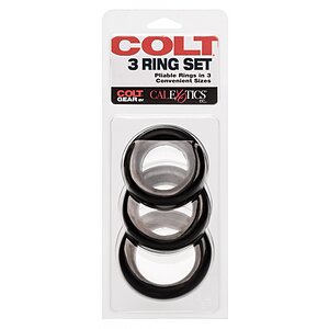 Set 3 Inele Penis COLT Negru