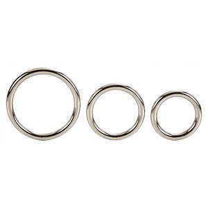 Set 3 Inele Penis Silver Ring Argintiu