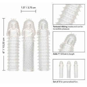 Set 3 Piese Prelungitoare Extension Transparent
