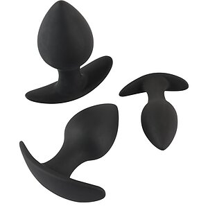 Set Anal Plug Black Velvets Trainer Negru Set Anal Plug Black Velvets Trainer Negru pe Domnisoare.ro