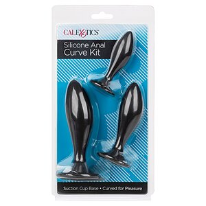 Set Anal Plug Silicone CalExotics Negru