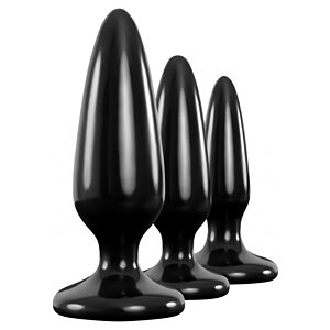 Set Anal Plug Trainer Kit Renegade Negru pe Domnisoare.ro