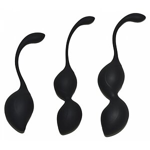Set Bile Vaginale Geneva Kegel Negru Set Bile Vaginale Geneva Kegel Negru pe Domnisoare.ro