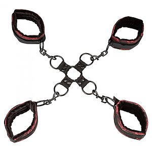 Set Cătușe Scandal Mâini Și Picioare Negru