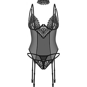Set Corset Obsessive Donarella Negru M-L