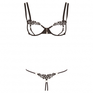 Set Cottelli Collection Paisley Negru M