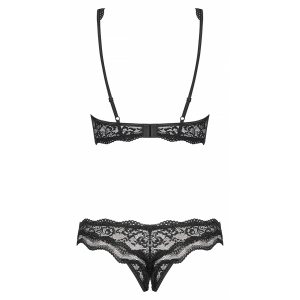 Set Decupat Obsessive Luvae Negru S-M