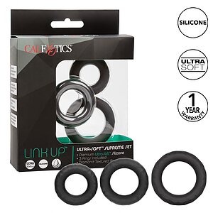 Set Inele Link Up Ultra Soft Supreme Negru