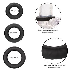 Set Inele Link Up Ultra Soft Supreme Negru