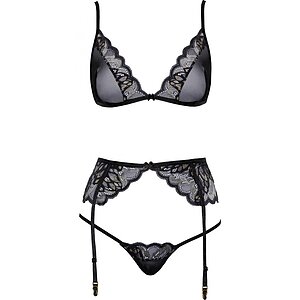 Set Kissable Evelyn Negru L-XL