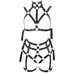 Set Lenjerie Bondage Negru L-XL