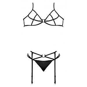 Set Magic Silk Beatrice Negru S-M